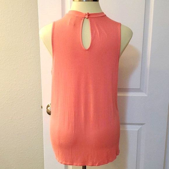 Torrid size 2 peach-orange lace swing top - Picture 2 of 5